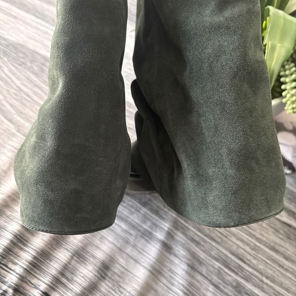 The Attico Robin Green Fade Suede Slouchy Combat Boots 39 new in box - Picture 8 of 13